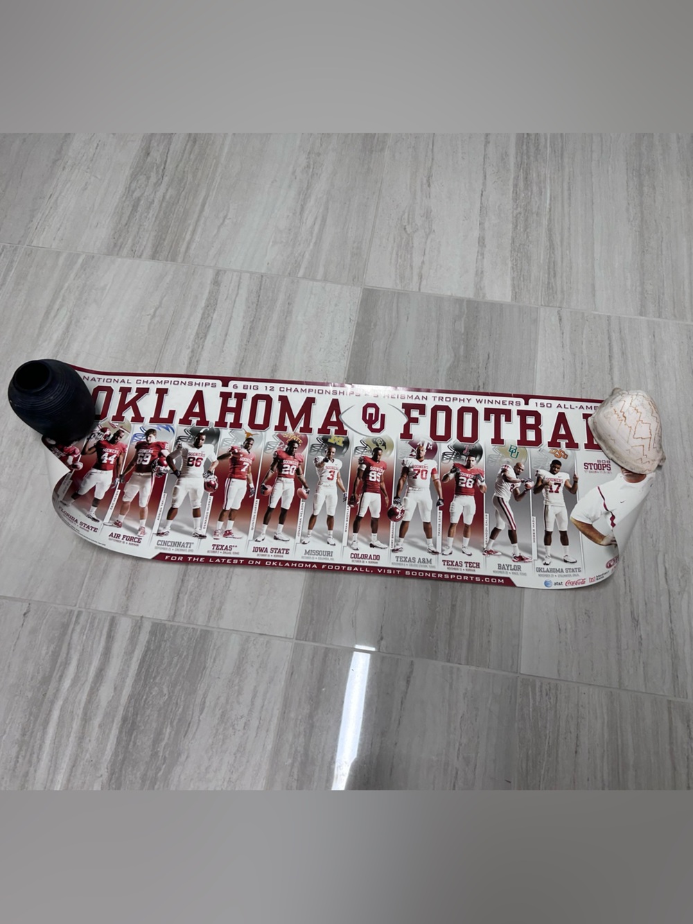 Vintage Sooners University of Oklahoma Football Poster